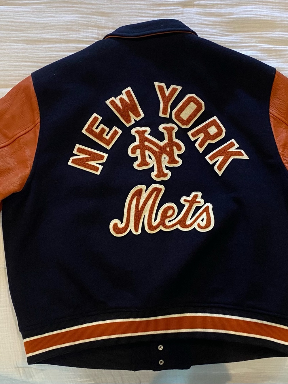 Aime Leon Dore X New York Mets Varsity Wool Jacket XL - Picture 2 of 8